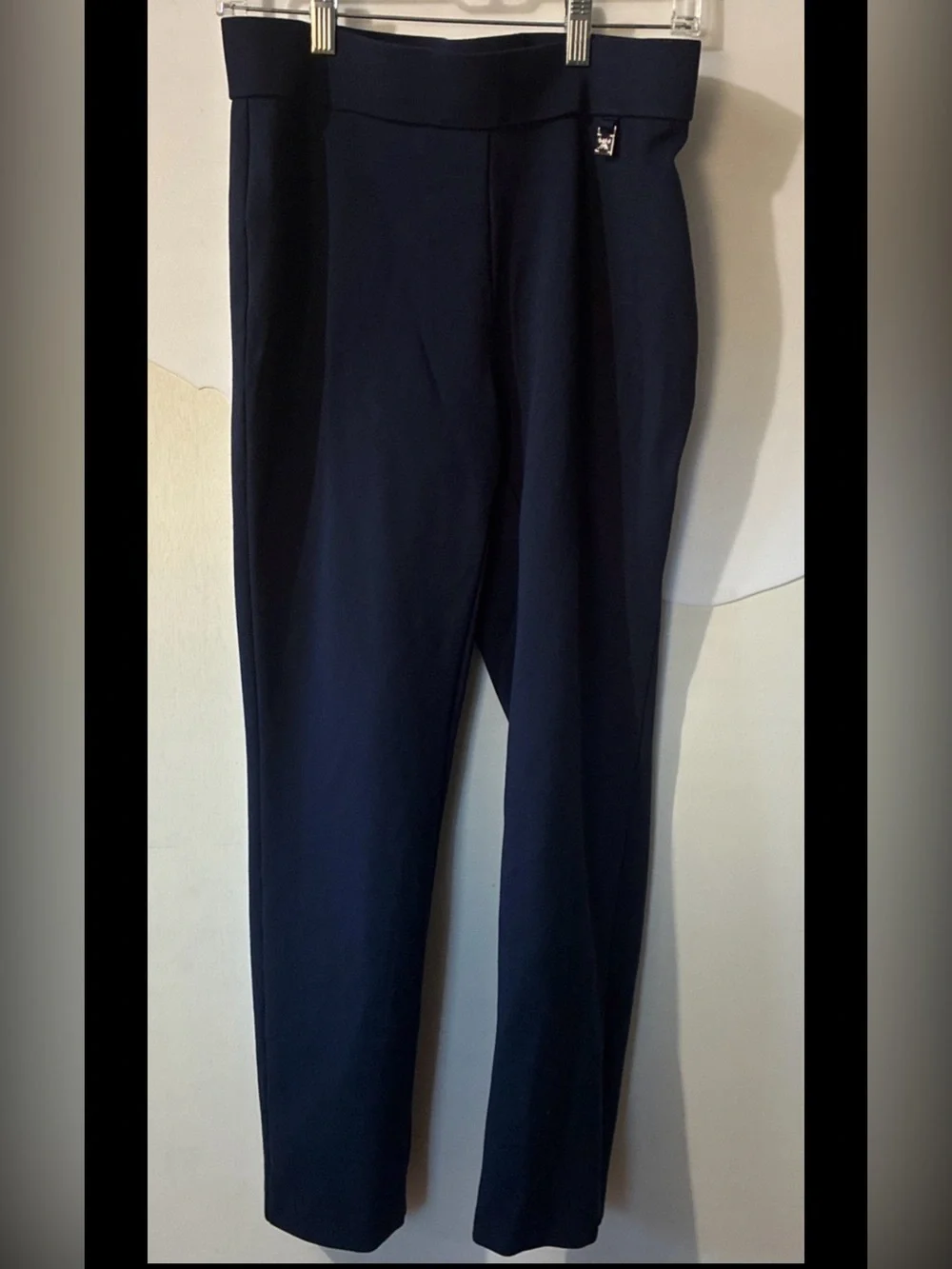 RAFAELLA Comfort-Women’s Stretchy Waist Navy Blue Pull On Pants Sz 10 EUC